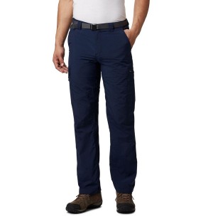 Navy Men's Columbia Silver Ridge Cargo Pants | LQETB-6048