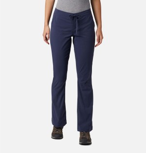 Navy Women's Columbia Anytime Outdoor Boot Cut Pants | QAYIP-1803