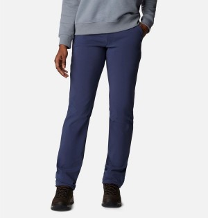 Navy Women's Columbia Back Beauty Softshell Pants | WDPXF-8024