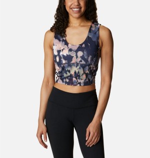 Navy Women's Columbia Boundless Trek Tank Top | PZUOQ-0534