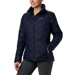 Navy Women's Columbia Heavenly Puffer Jacket | GDRNP-6720