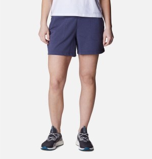 Navy Women's Columbia Mineral Ridge Pull On Shorts | AQSPL-2136