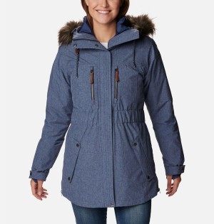 Navy Women's Columbia Payton Pass Interchange Coats | UWDNP-9254