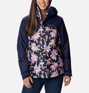 Navy Women's Columbia Tunnel Falls II Interchange 3 In 1 Jackets | NIKZG-4362