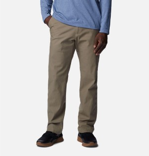 Olive Men's Columbia Flex ROC Pants | VXRZG-2365