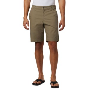 Olive Men's Columbia Flex ROC Shorts | ENTYD-0834