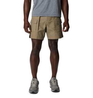 Olive Men's Columbia PFG Brewha II Shorts | BJFDX-9013