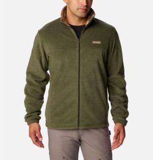 Olive Men's Columbia PHG Fleece Jacket | TRJVN-0168