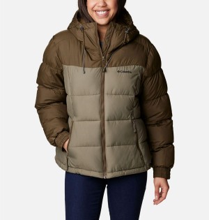 Olive Women's Columbia Pike Lake II Insulated Puffer Jacket | DUNGM-4756