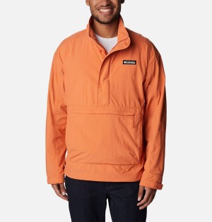 Orange Men's Columbia Deschutes Valley Wind Shell Jacket Windbreaker | JLHBE-7561