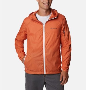 Orange Men's Columbia Loop Trail Windbreaker | OXZPI-8406