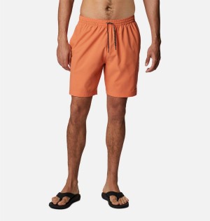 Orange Men's Columbia Summertide Stretch Shorts | ZASYB-1406