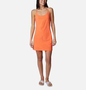 Orange Women's Columbia Pleasant Creek Stretch Dress | ZVORI-5072