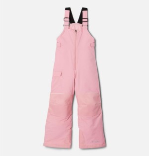 Pink Kids' Columbia Adventure Ride Insulated Ski Bib Pants | XNUBP-5986