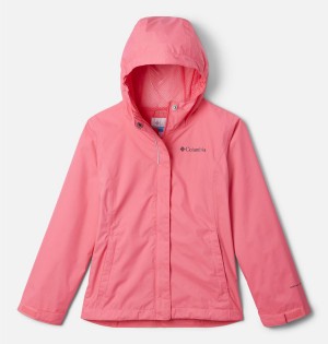 Pink Kids' Columbia Arcadia Rain Jacket | NQDSO-8507