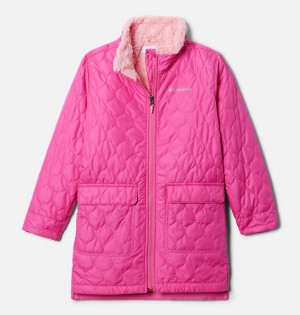 Pink Kids' Columbia Bella Plush Novelty Jacket | YICHD-4630