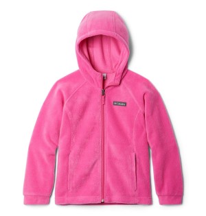 Pink Kids' Columbia Benton Springs II Hooded Fleece Jacket | SFHTY-7321