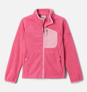 Pink Kids' Columbia Fast Trek III Full Zip Fleece | QLRJE-1469