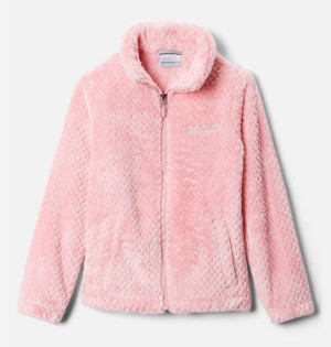 Pink Kids' Columbia Fire Side Sherpa Jacket | KYCVJ-7028