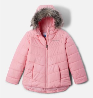 Pink Kids' Columbia Katelyn Crest II Hooded Jacket | JCEZV-1230