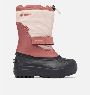 Pink Kids' Columbia Powderbug Plus II Snow Boots | OQLIB-3685