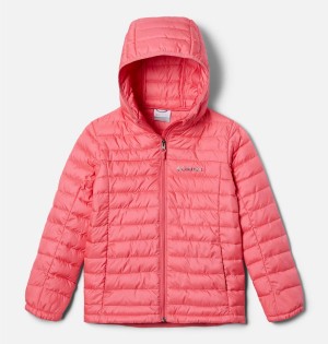 Pink Kids' Columbia Silver Falls Hooded Jacket | WQGIY-5278