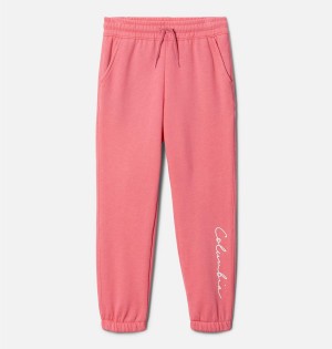 Pink Kids' Columbia Trek II Joggers Pants | MZNBG-3079