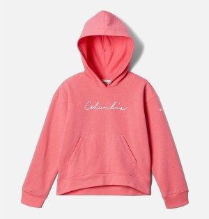 Pink Kids' Columbia Trek Novelty Hoodie | GDFMN-8763