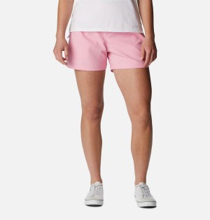 Pink Women's Columbia Anytime Lite Shorts | LJVGT-4519