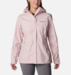 Pink Women's Columbia Arcadia II Rain Jacket | RWSZH-5123