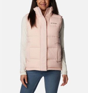 Pink Women's Columbia Bulo Point II Down Vest | NTJAP-1895