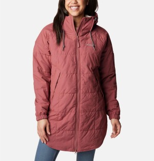 Pink Women's Columbia Chatfield Hill Novelty Coats | TDEHN-5762