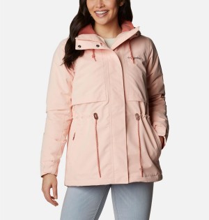 Pink Women's Columbia Drop Ridge Interchange 3 In 1 Jackets | FRTZO-2495