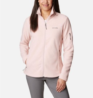 Pink Women's Columbia Fast Trek II Fleece Jacket | ZVDPY-1230