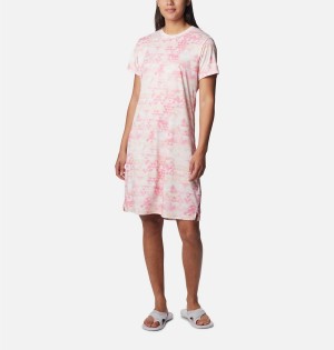 Pink Women's Columbia Fork Stream Dress | VMUXE-7518