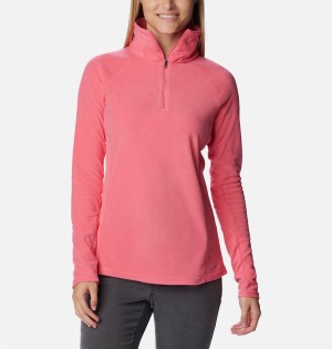 Pink Women's Columbia Glacial IV Half Zip Fleece Pullover | WIZNK-6371