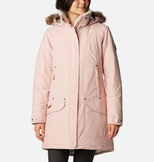 Pink Women's Columbia Icelandite TurboDown Coats | KVZXI-8345