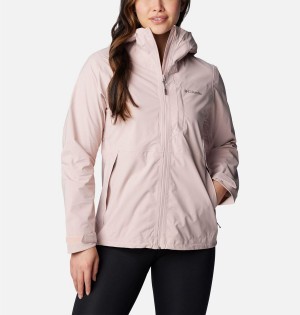 Pink Women's Columbia Omni-Tech Ampli-Dry Shell Rain Jacket | WFCLD-6193