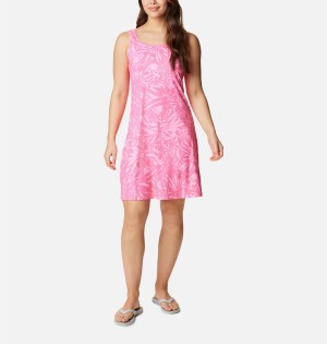 Pink Women's Columbia PFG Freezer III Dress | ZIMVN-1762