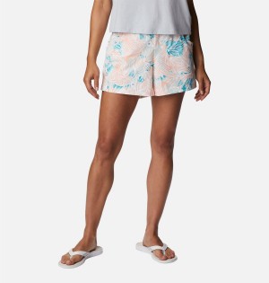 Pink Women's Columbia PFG Super Slack Water Stretch Water Shorts | VGWMP-4960