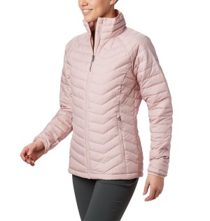 Pink Women's Columbia Powder Lite Puffer Jacket | XJGIY-3862