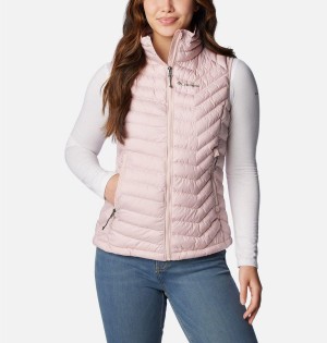 Pink Women's Columbia Powder Lite Vest | FHSPW-5274