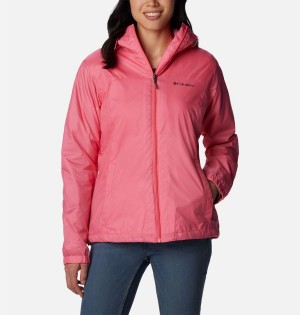 Pink Women's Columbia Switchback Sherpa Lined Rain Jacket | GEJIW-4109