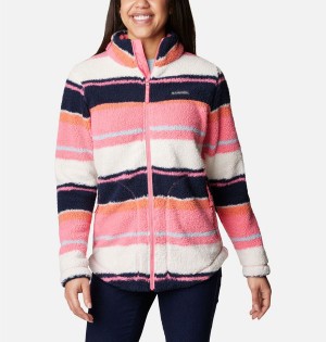 Pink Women's Columbia West Bend Full Zip Fleece Jacket | HRDCM-4605