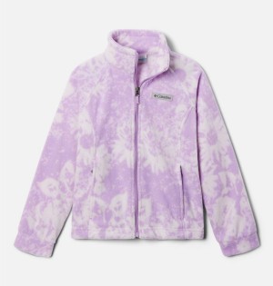 Purple Kids' Columbia Benton Springs II Printed Fleece Jacket | KGRFE-6230