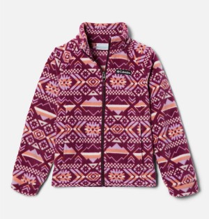 Purple Kids' Columbia Benton Springs II Printed Fleece Jacket | EPWDX-7506