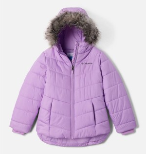 Purple Kids' Columbia Katelyn Crest II Hooded Jacket | HXFSD-5943