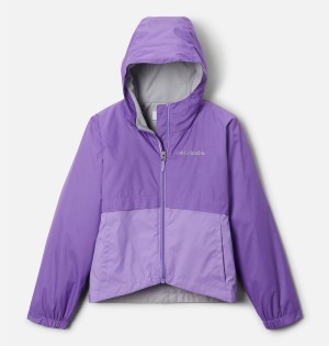 Purple Kids' Columbia Rain-Zilla Jacket | KURFE-2614