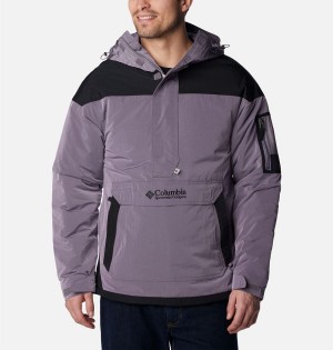 Purple Men's Columbia Challenger Remastered Pullover Insulated Puffer Jacket | VATSI-8459