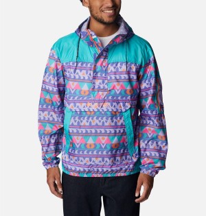 Purple Men's Columbia Challenger Windbreaker | JZHGU-7390